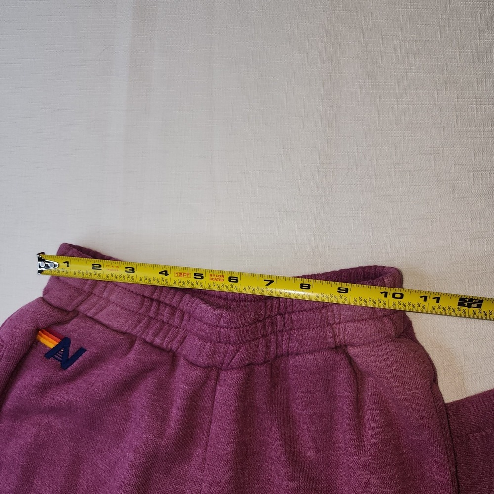 Aviator Nation Set Essential Cropped Sweatshirt W Pants in Faded Purple Size XS - Picture 15 of 16